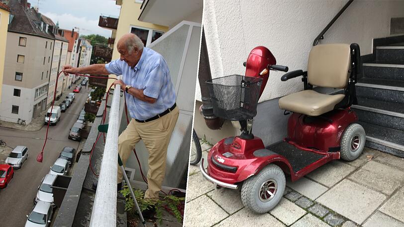 So lädt Peter T. derzeit noch sein E-Mobil auf.
