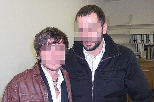 Verliebte vor Gericht: Murat K. und Anton A. sollen den BND betrogen haben.