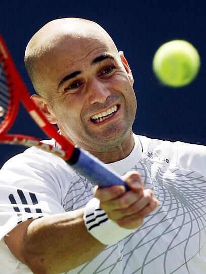 Andre Agassi errang 1996 die olympische Goldmedaille im Einzel.