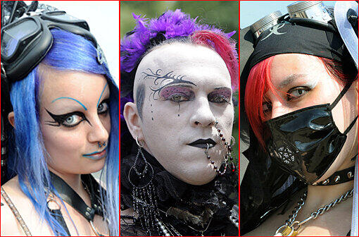 Auch andere lieben den düsteren Klamotten-Stil: Die AZ zeigt die schrägsten Bilder der vergangenen Jahre des Wave-Gotik-Treffens.