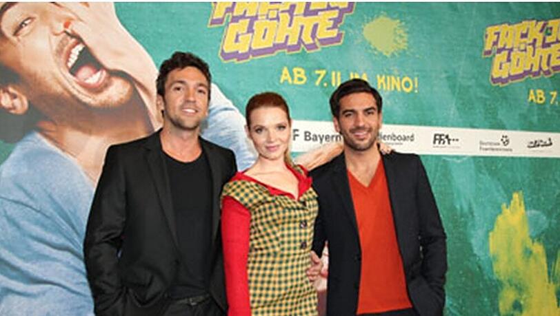 "Fack ju Göhte"-Regisseur Bora Dagtekin mit seinen Stars Karoline Herfurth und Elyas M'Barek (re.) "Fack ju Göhte"-Regisseur Bora Dagtekin mit seinen Stars Karoline Herfurth und Elyas M'Barek (re.)