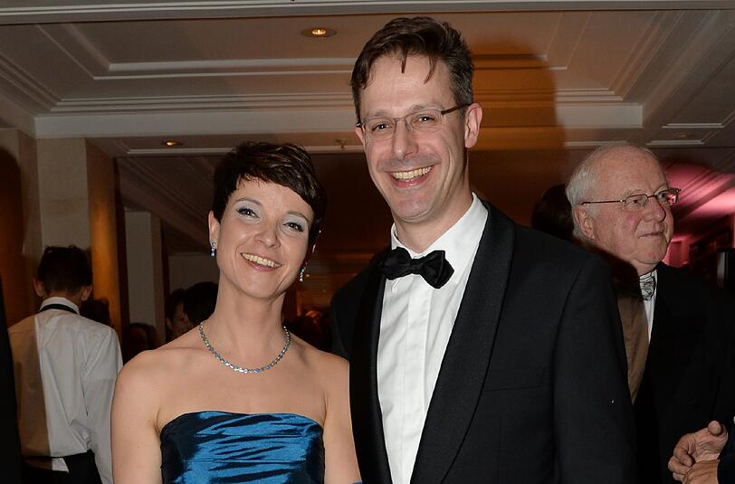 AfD-Vorsitzende Frauke Petry und ihr Freund, Parteikollege Marcus Pretzell, beim Bundespresseball im Jahr 2015.