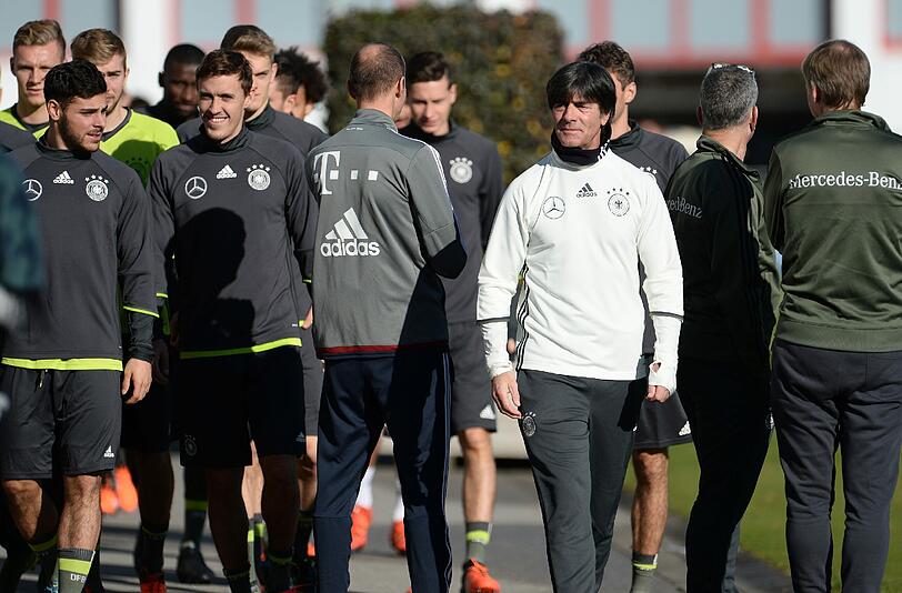 Die Bilder vom DFB-Training beim FC Bayern.