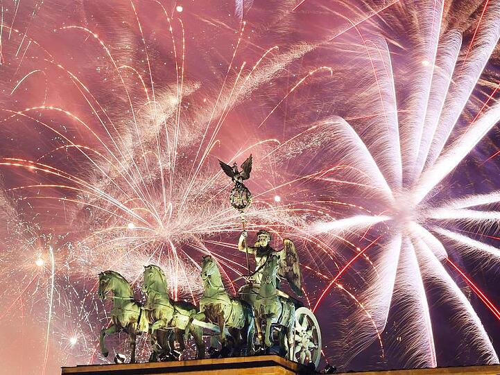 Silvester am Brandenburger Tor.