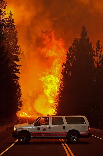 Die Waldbrände in der kalifornischen Sierra Nevada haben den Yosemite-Nationalpark erreicht. Die Bilder der Feuersbrunst!