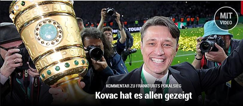 Das Sportportal "spox.com" kommentiert: "Kovac hat es allen gezeigt".