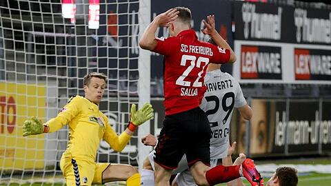 Leverkusens Kai Havertz (2.v.r.) erzielte das Tor des Tages.