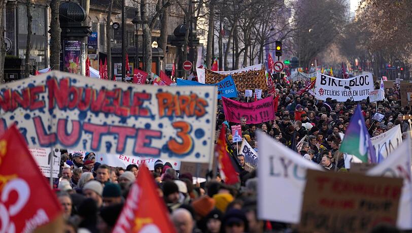 Wieder Proteste gegen geplante Rentenreform in Frankreich