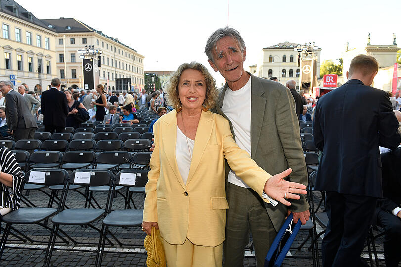 Schauspielerin Michaela May und Mann Bernd Schadewald.