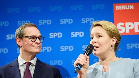 Bundesfamilienministerin Franziska Giffey will Berlins Regierenden Bürgermeister Michael Müller als SPD-Landesvorsitzende beerben.