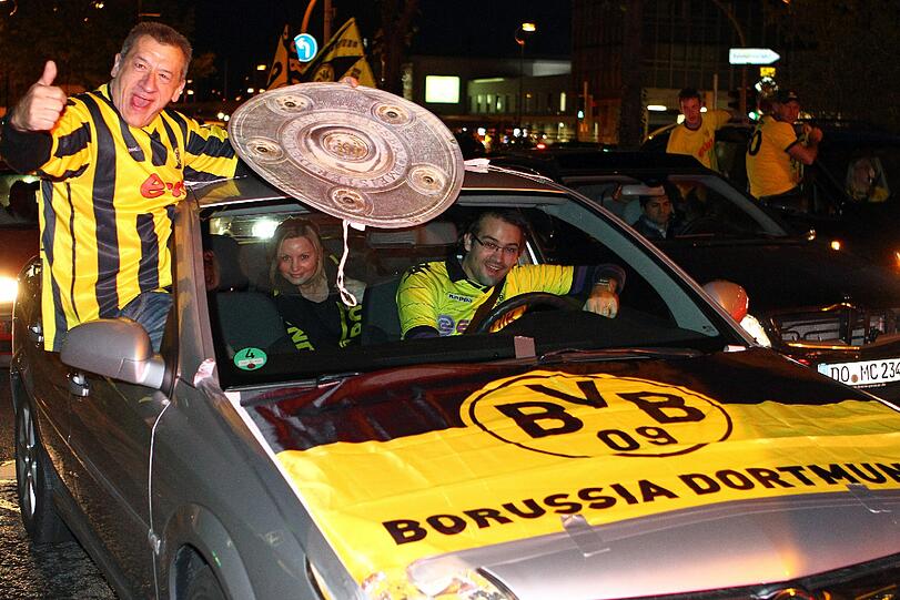 Die ganz große Party: Dortmund feiert die Meisterschaft. Die Bilder