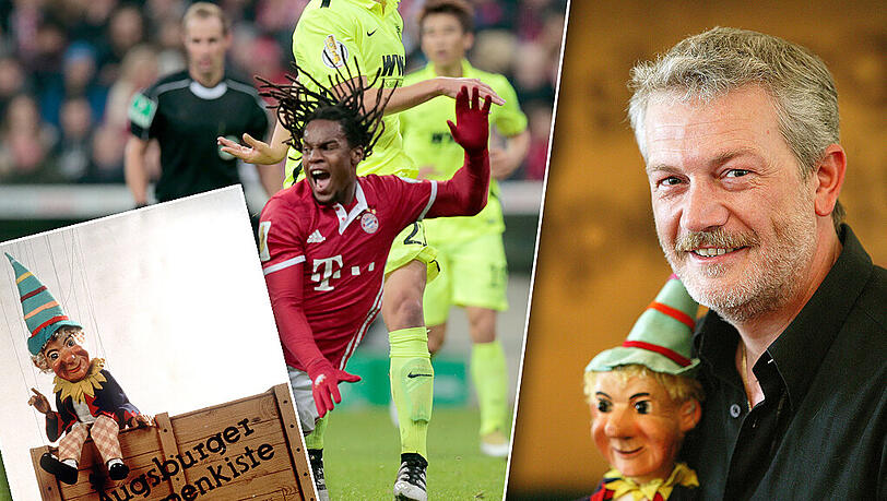 "Der Kasperle ist immer wieder ein gefragter Gesprächspartner zu Fußballthemen", sagt Klaus Marschall, Inhaber der Augsburger Puppenkiste, vor dem Spiel des FCA gegen die Bayern. "Der Kasperle ist immer wieder ein gefragter Gesprächspartner zu Fußballthemen", sagt Klaus Marschall, Inhaber der Augsburger Puppenkiste, vor dem Spiel des FCA gegen die Bayern.