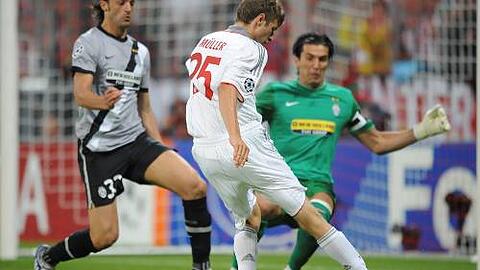 Die Bayern in der Königsklasse, hier mit Thomas Müller im Spiel gegen Juventus: Gibt es nun Probleme wegen des Einstiegs von Audi?