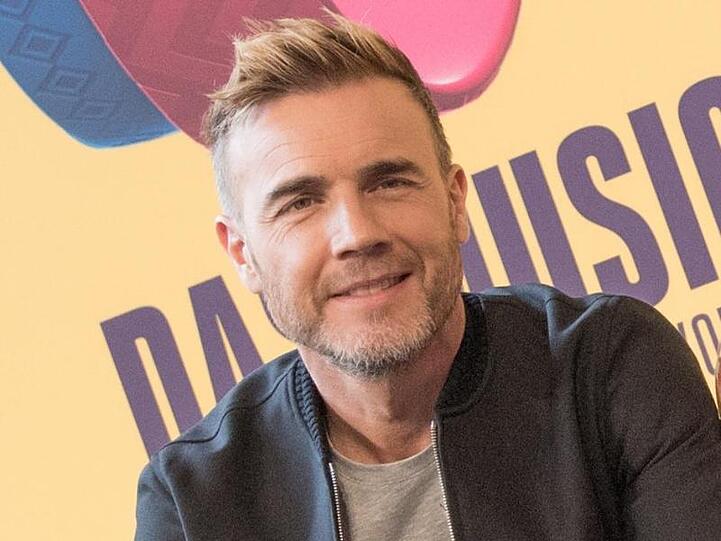 Gary Barlow, Sänger der Band Take That. Foto: Jörg Carstensen/dpa