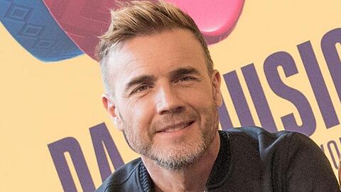 Gary Barlow, Sänger der Band Take That. Foto: Jörg Carstensen/dpa