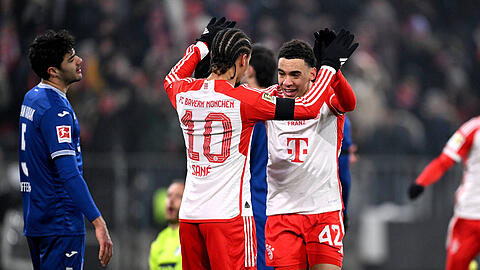 Der eine hat noch Luft nach oben, der andere ist Bayerns derzeitiger Anschieber: Leroy Sané (l.) und Jamal Musiala.
