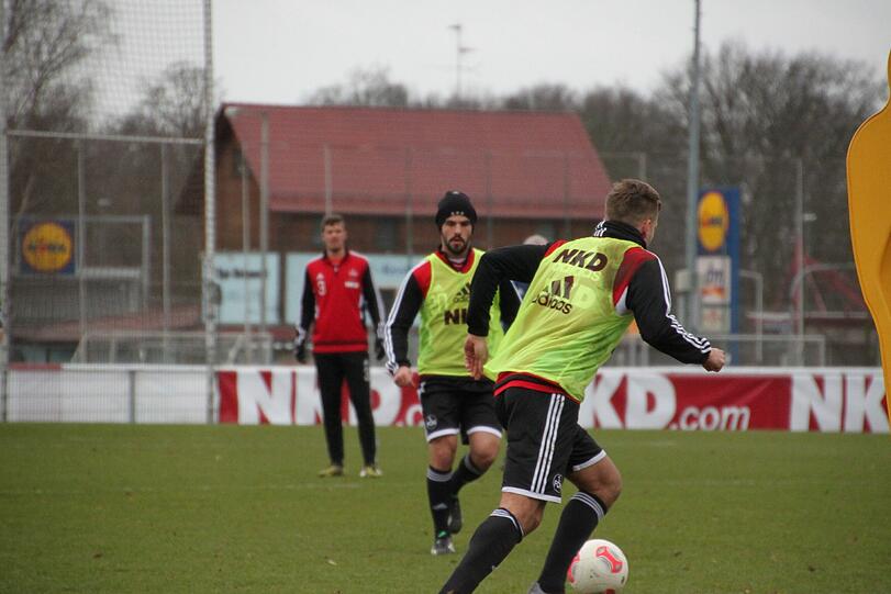 Neuzugang Muhammed Ildiz bei seinem ersten Training für den Club.