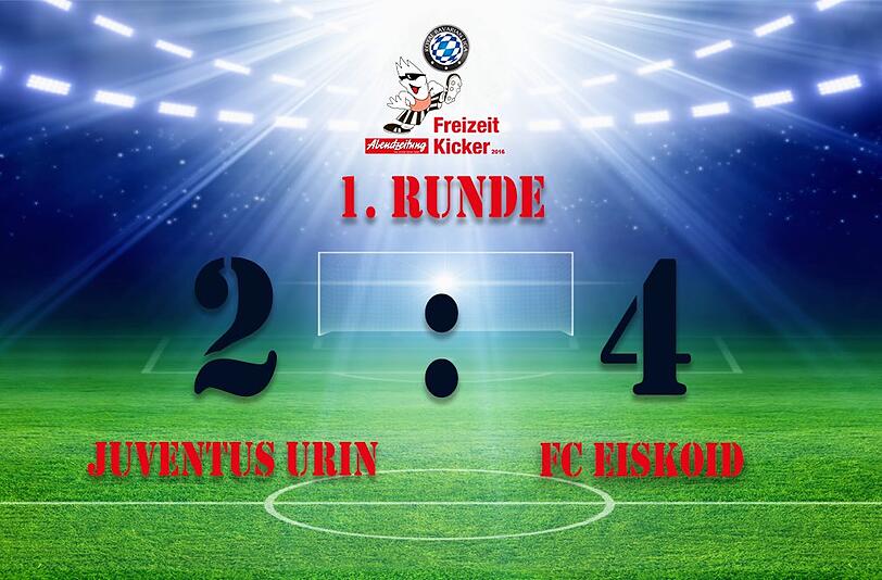 Der FC Eiskoid gewann die Partie gegen den Juventus Urin.