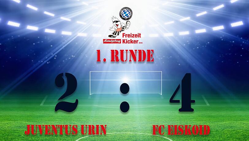 Der FC Eiskoid gewann die Partie gegen den Juventus Urin. Der FC Eiskoid gewann die Partie gegen den Juventus Urin.