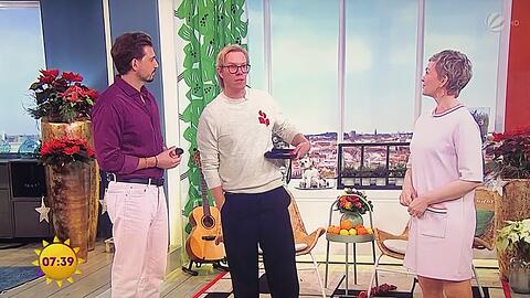 Im "Sat.1 Frühstücksfernsehen" muss die Regie bei einem Spiel mit Promi-Gast Simon Gosejohann einschreiten.