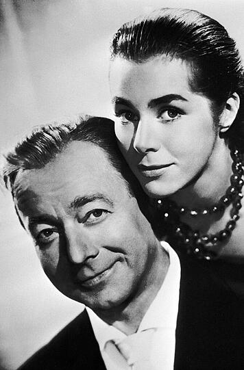 Marianne Koch mit Heinz Rühmann in "Vater sein dagegen sehr".