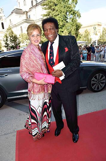 Roberto Blanco mit Frau Luzandra