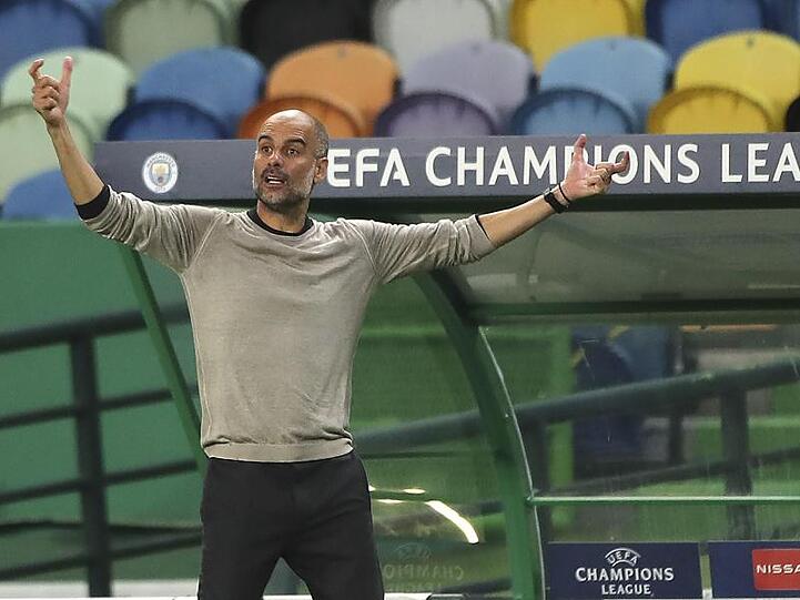 ManCity-Coach Pep Guardiola hat sich mit seiner Taktik gegen Lyon verzettelt.