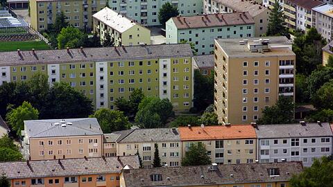 Blick auf Moosach. In den nächsten Jahren wird die Bebauung sogar noch dichter.