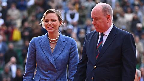 Beim Finale der Monte Carlo ATP Masters zeigte sich das monegassische Fürstenpaar gelöst und glücklich.
