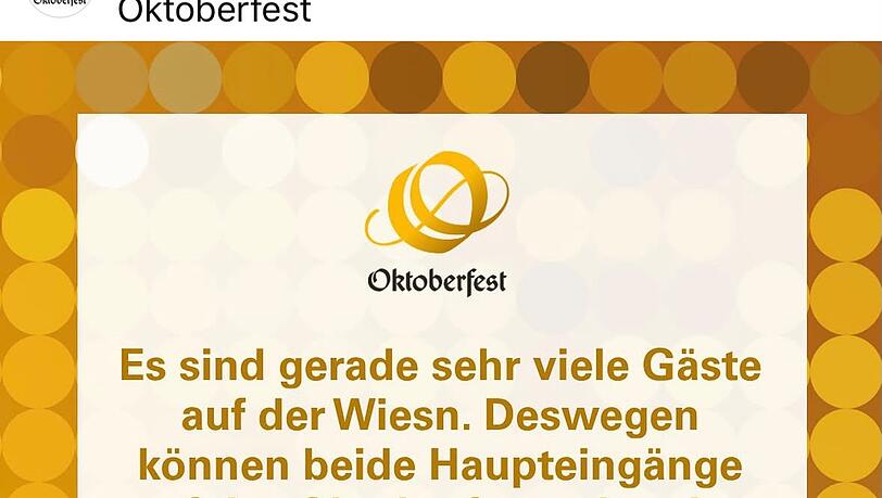 Der Wiesn droht die Überfüllung. Der Wiesn droht die Überfüllung.