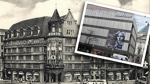 Vor dem Krieg: Diese Aufnahme vom Waren- und Kaufhaus Hertie stammt aus dem Jahr 1935.