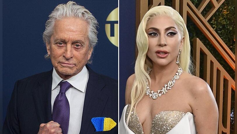 Michael Douglas und Lady Gaga unterstützen Ukraine bei den SAG Awards.