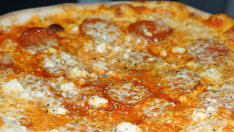Schaut doch sehr gut aus: Pizza im Pizzazza. Schaut doch sehr gut aus: Pizza im Pizzazza.
