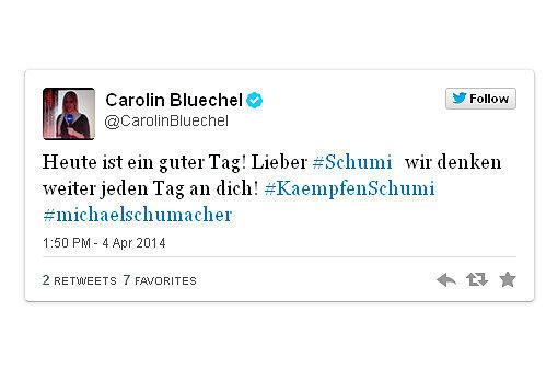 Freude über die positiven Nachrichten zu Michael Schumacher: Die Reaktionen aus dem Netz.