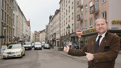 ... aber Paul Pongratz (CSU) zum Beispiel fordert, dass die Sendlinger Straße als Fußgängerzone verlängert wird - momentan reicht sie bis zur Hackenstraße.