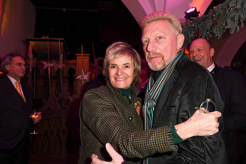 Fürstin Gloria von Thurn und Taxis mit Boris Becker