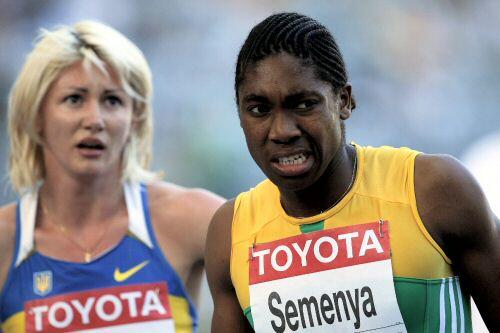Frau oder Mann? Caster Semenya (r.)