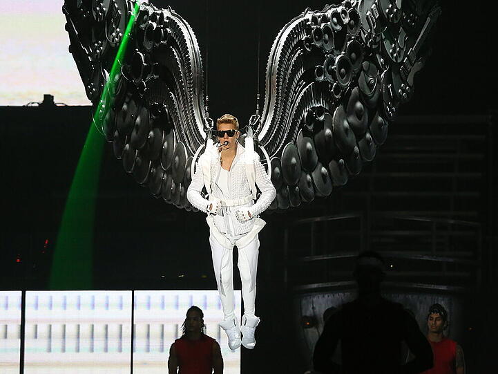 Himmlisch: Justin Bieber auf seiner "Believe"-Tour 2013