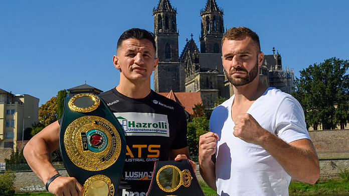 Robin Krasniqi (l.) und Dominic Bösel.