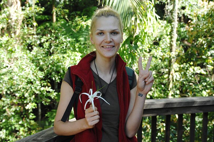 Erschöpft aber glücklich: Sara Kulka.