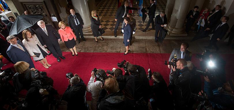 Das dänische Kronprinzenpaar Frederik und Mary besucht München