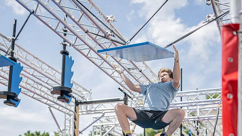 Kraft und Geschicklichkeit sind beim Münchner Sportfestival auch gefragt. Kraft und Geschicklichkeit sind beim Münchner Sportfestival auch gefragt.