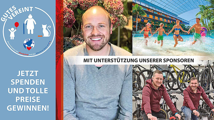 Gutes tun und mit etwas Glück einen tollen Preis gewinnen. Jetzt spenden!