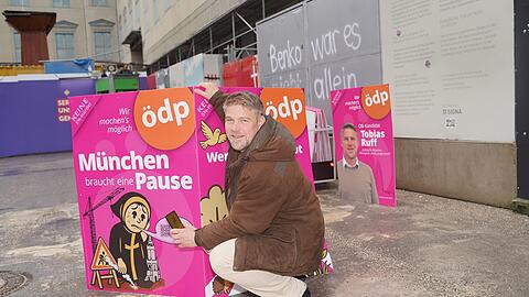 Ganze Romane würden die ÖDP-Mitglieder am liebsten auf die Plakate schreiben, erzählt Fraktionschef Tobias Ruff. Weil so viele Worte nicht drauf passen, hat die ÖDP eine neue Idee entwickelt.