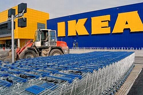 Hier gibt's bald Häuser zu kaufen: Ikea in Fürth-Poppenreuth.