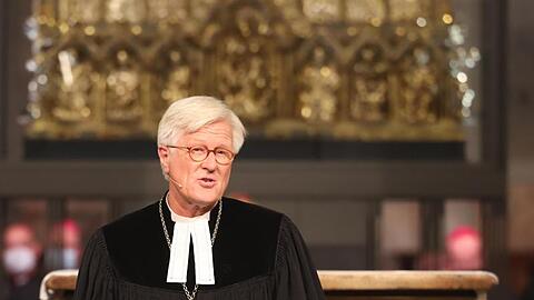 Heinrich Bedford-Strohm, Ratsvorsitzender der Evangelischen Kirche in Deutschland (EKD), beim ökumenischen Gottesdienst für die Opfer der Hochwasserkatastrophe.