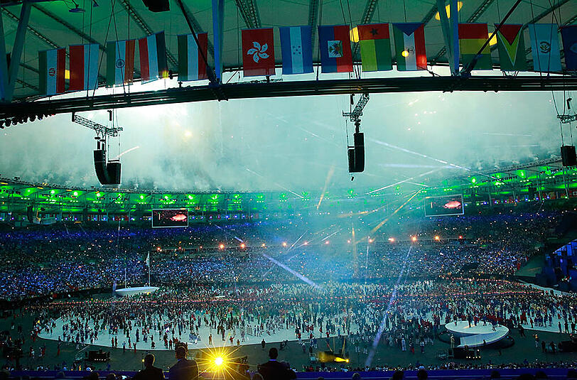 Beeindruckende Eröffnungsfeier der Olympischen Spiele in Rio. Die Bilder aus dem Maracana-Stadion.