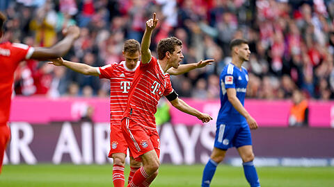 Traf zum 1:0 gegen Schalke: Bayern-Stürmer Thomas Müller.