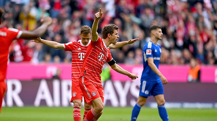 Traf zum 1:0 gegen Schalke: Bayern-Stürmer Thomas Müller.