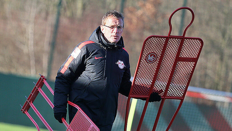 Ralf Rangnick will mit RB Leipzig hoch hinaus. Ralf Rangnick will mit RB Leipzig hoch hinaus.